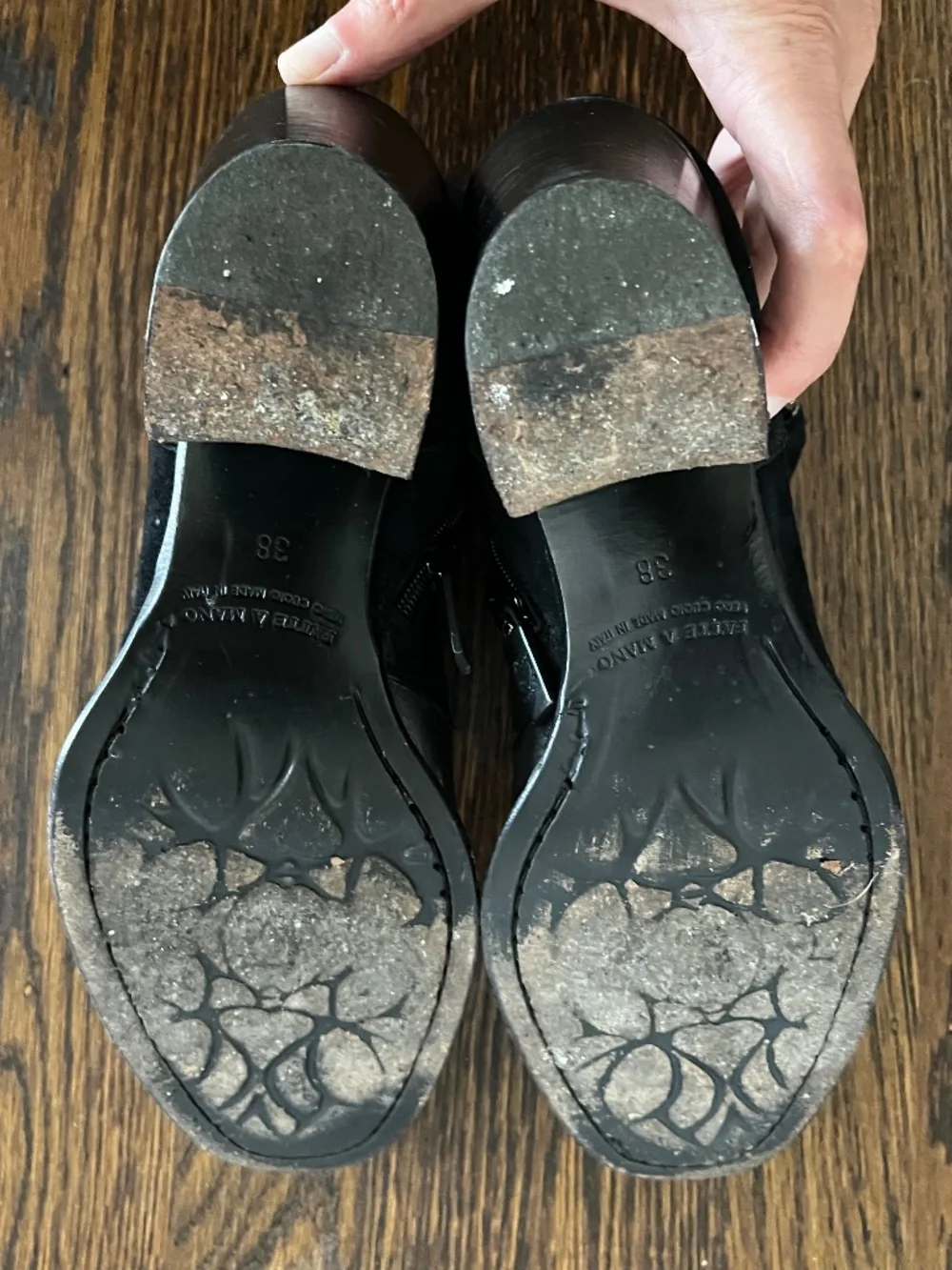 Vintage Jo Ghost silver-toe booties - made in Italy